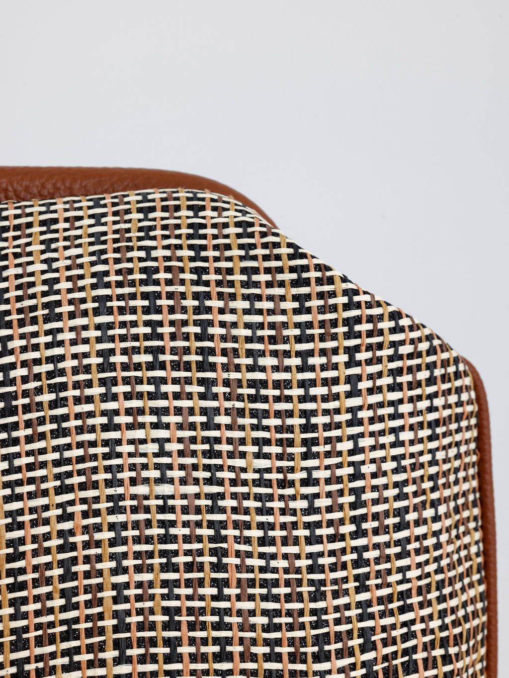 Heybes Kadın Çizgili Jüt Hasır Clutch El Çantası