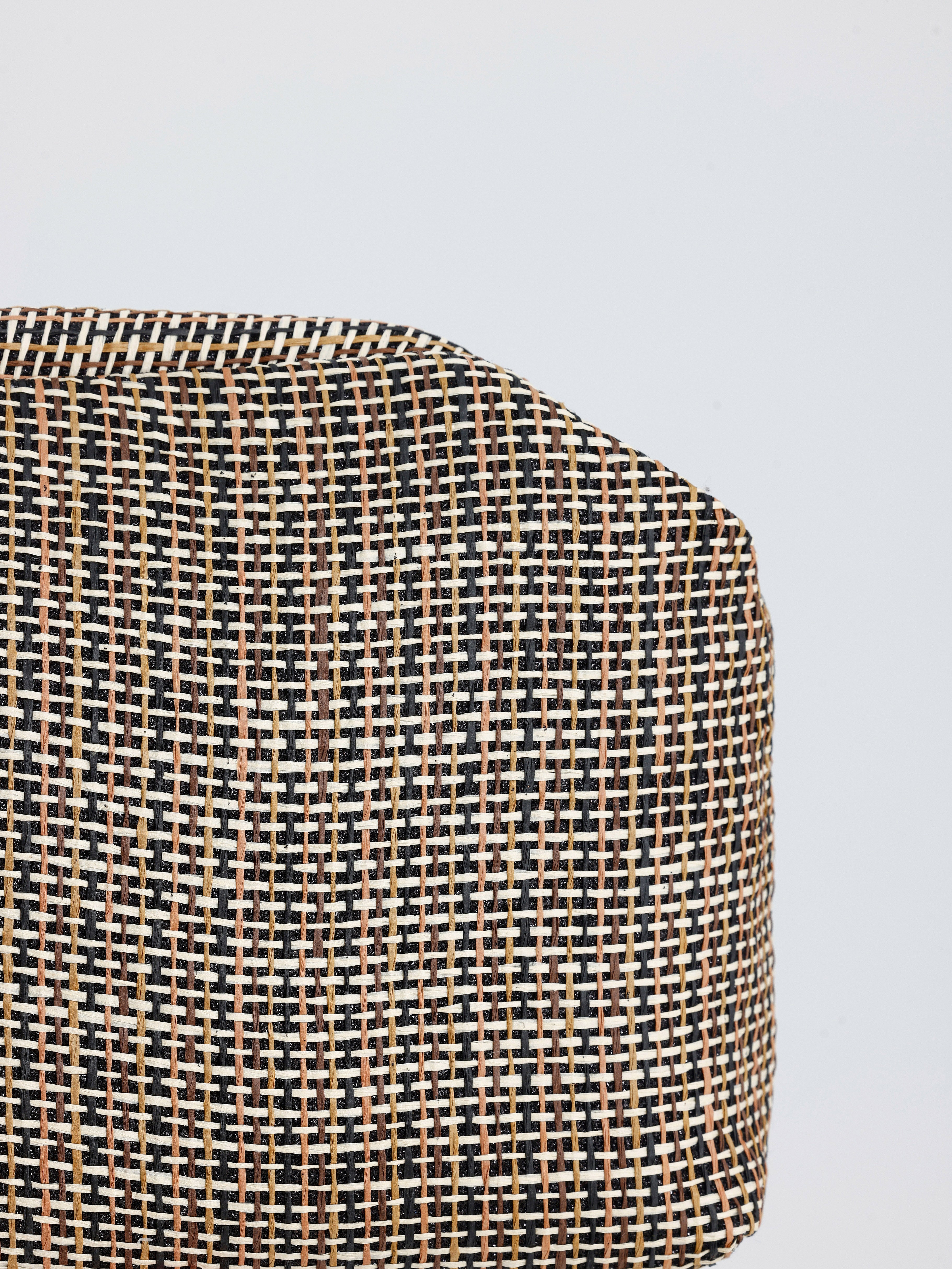 Heybes Kadın Çizgili Jüt Hasır Clutch El Çantası