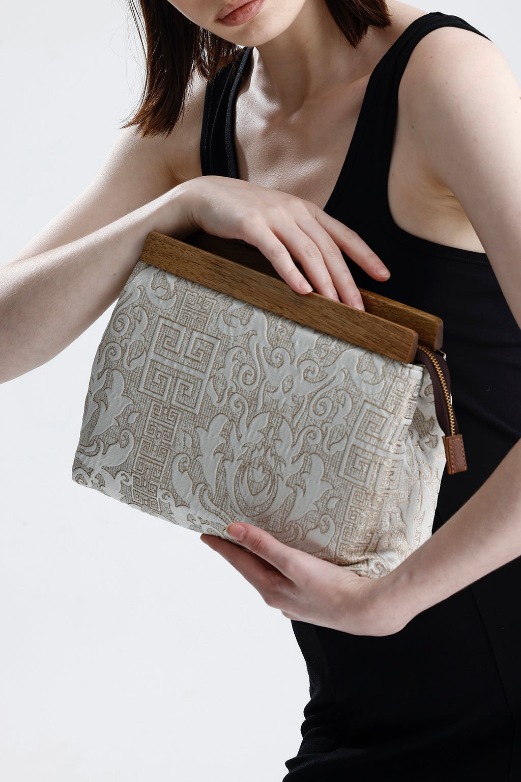 Heybes Kadın Otantik Desen Clutch Çanta