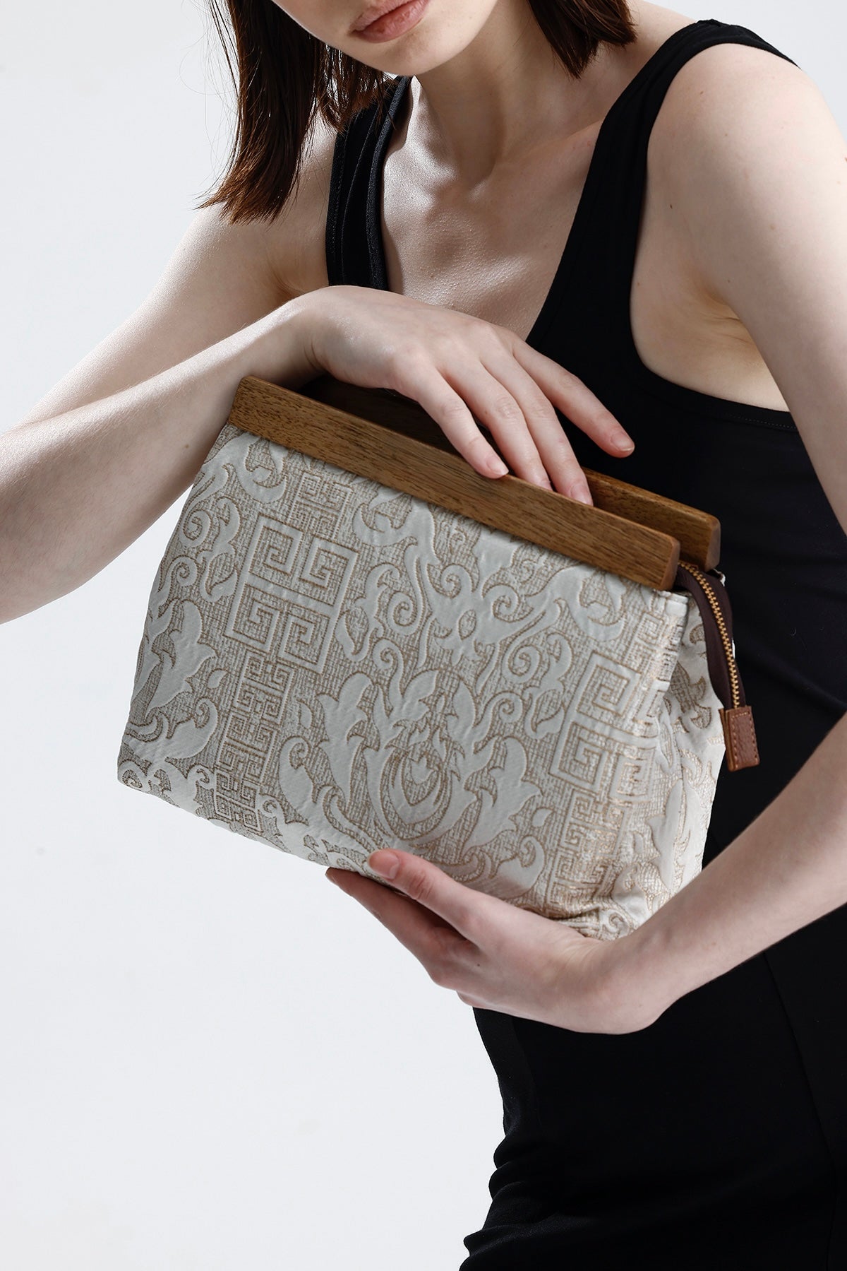Heybes Kadın Otantik Desen Clutch Çanta