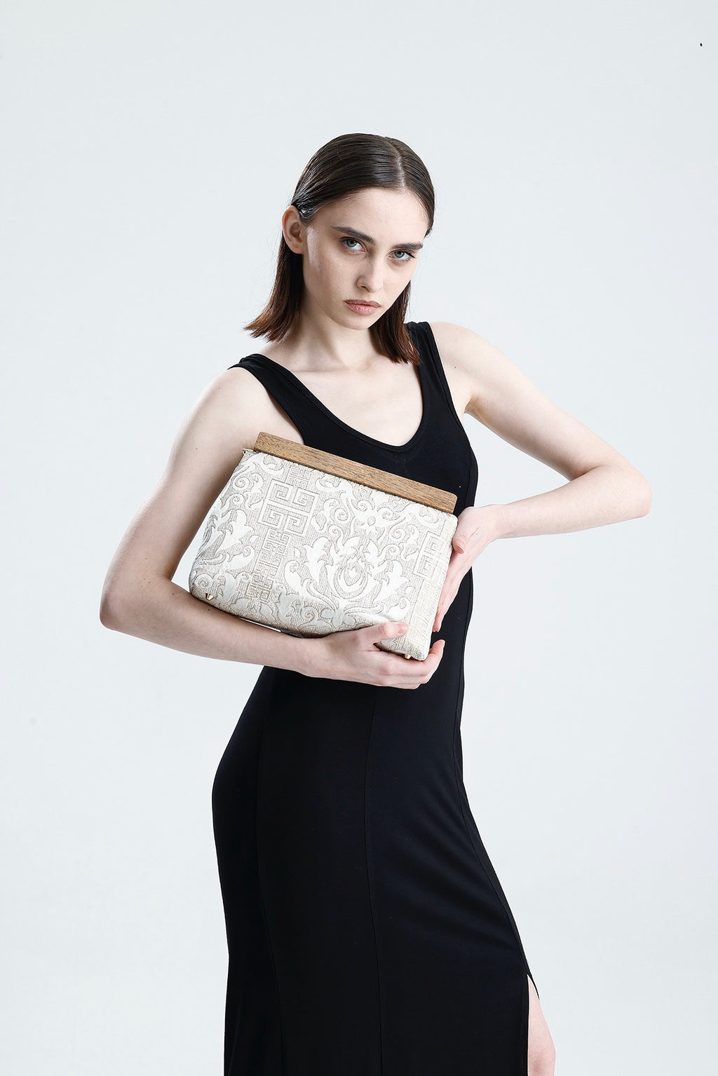 Heybes Kadın Otantik Desen Clutch Çanta