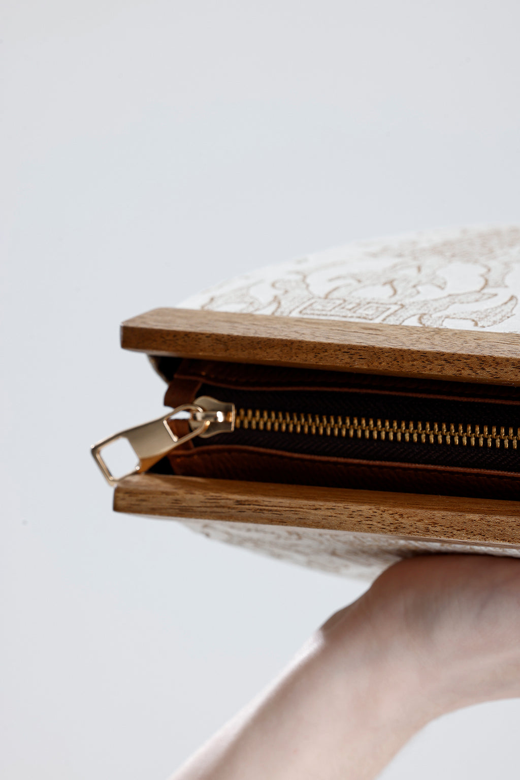 Heybes Kadın Otantik Desen Clutch Çanta