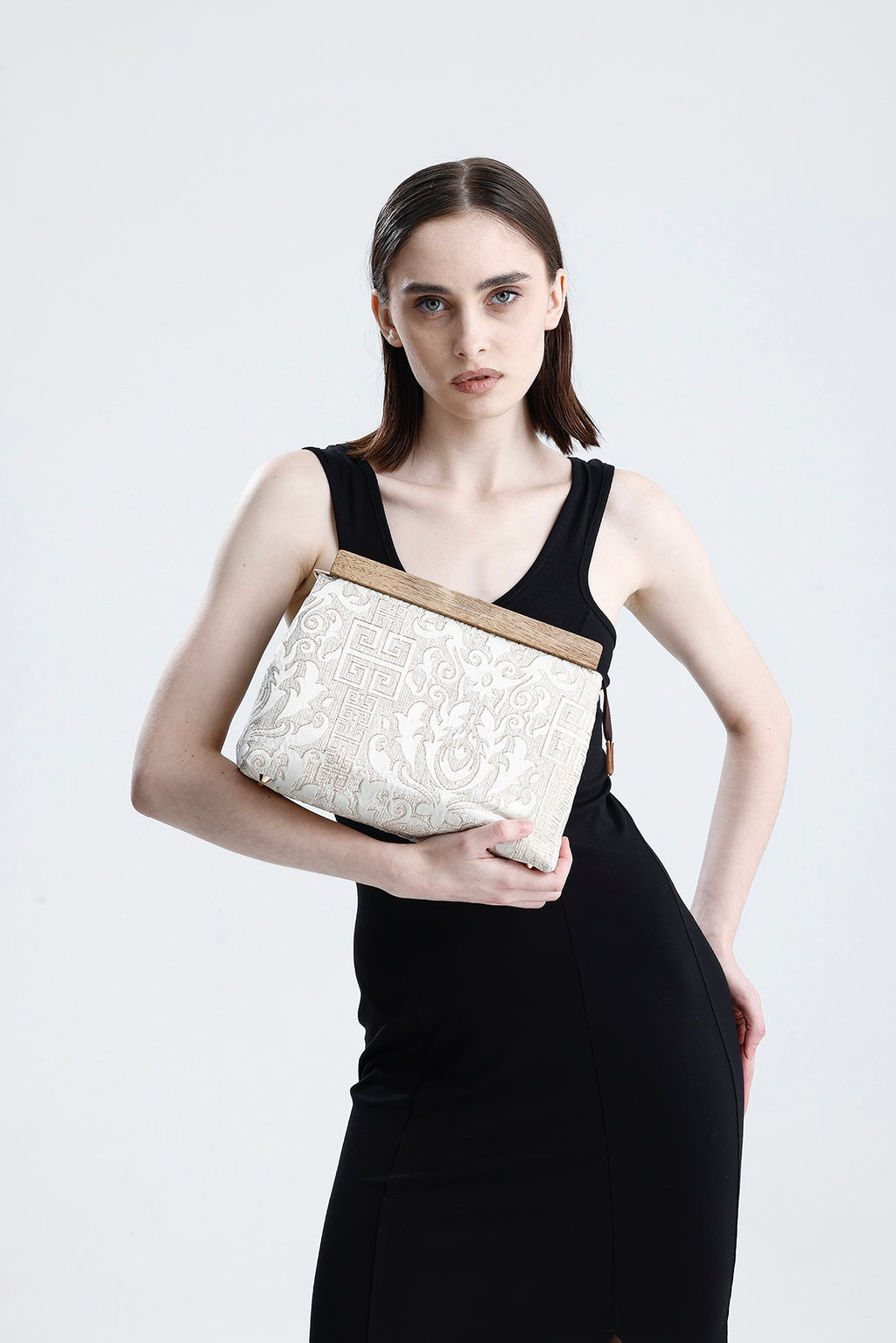 Heybes Kadın Otantik Desen Clutch Çanta