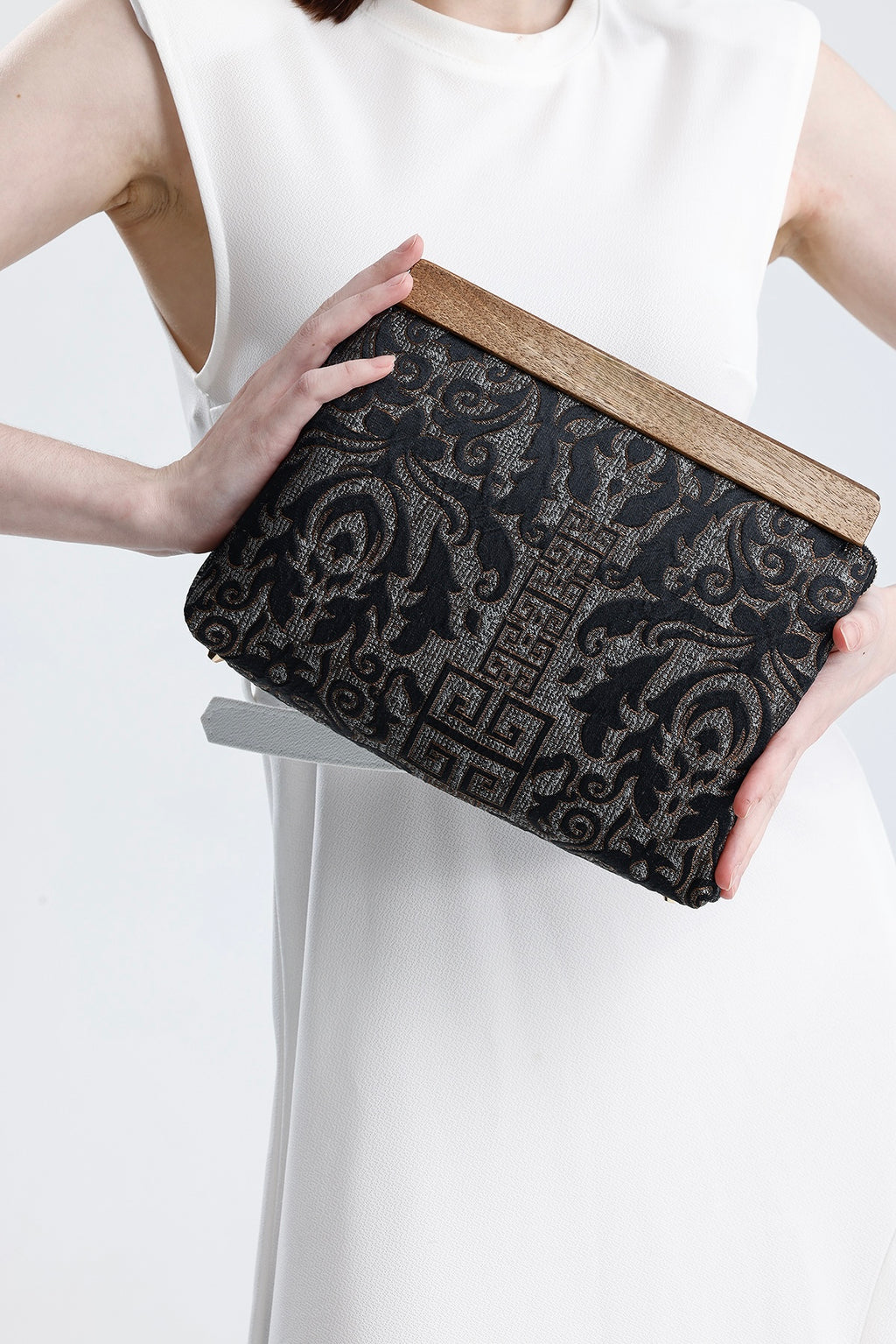 Heybes Kadın Otantik Desen Clutch Çanta