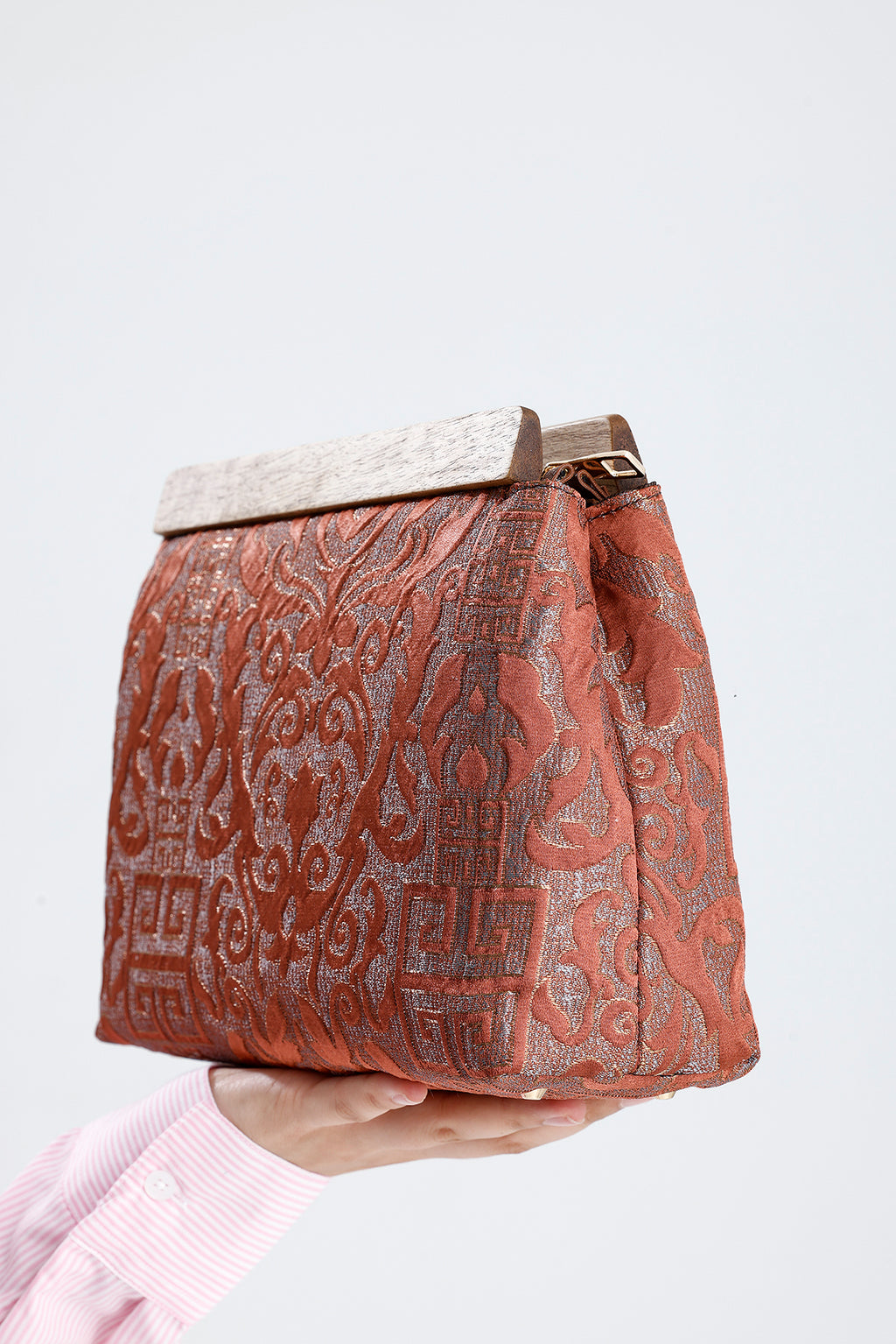 Heybes Kadın Otantik Desen Clutch Çanta